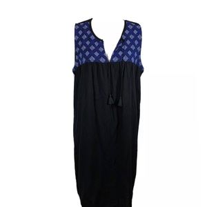 Old Navy Sleeveless Linen Black Dress Size Large